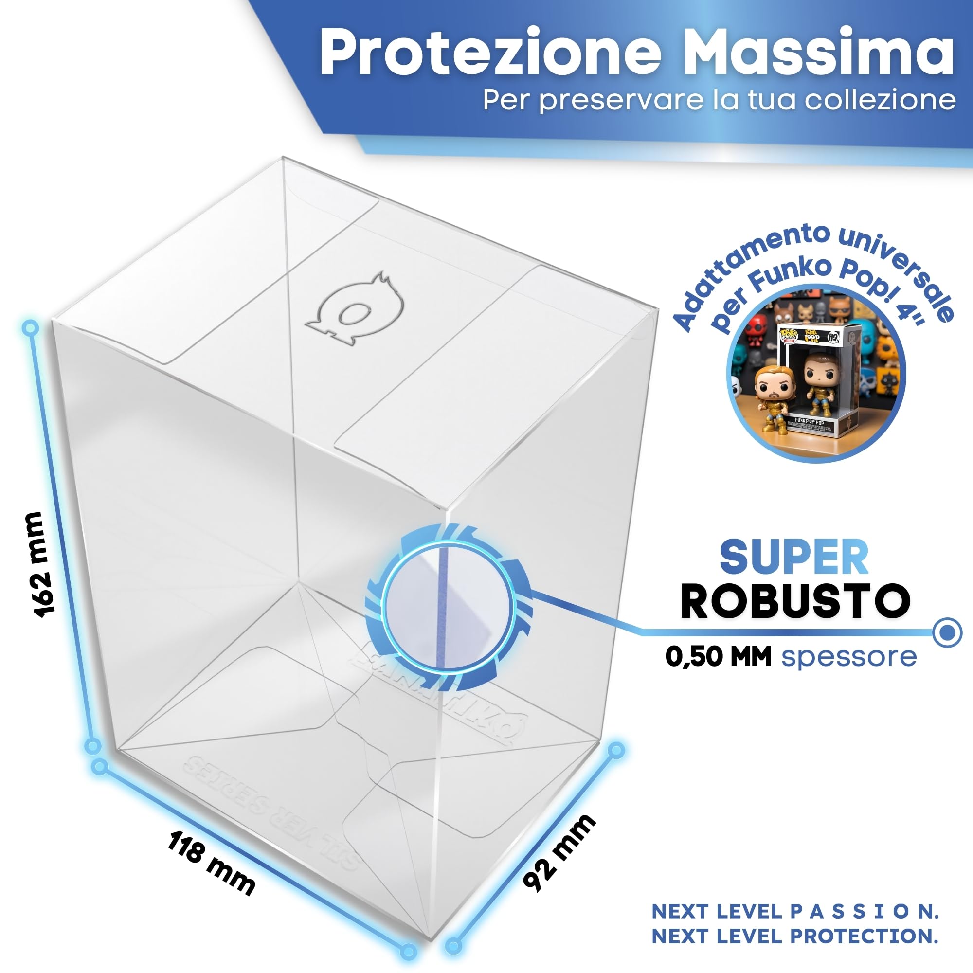 Confezione da 20 Protettori GOLD per Funko Pop 4'' – Protezione Funko Pop da 0,5 mm – Mantieni la tua Collezione in Perfette Condizioni Grazie al tuo Pop Protector