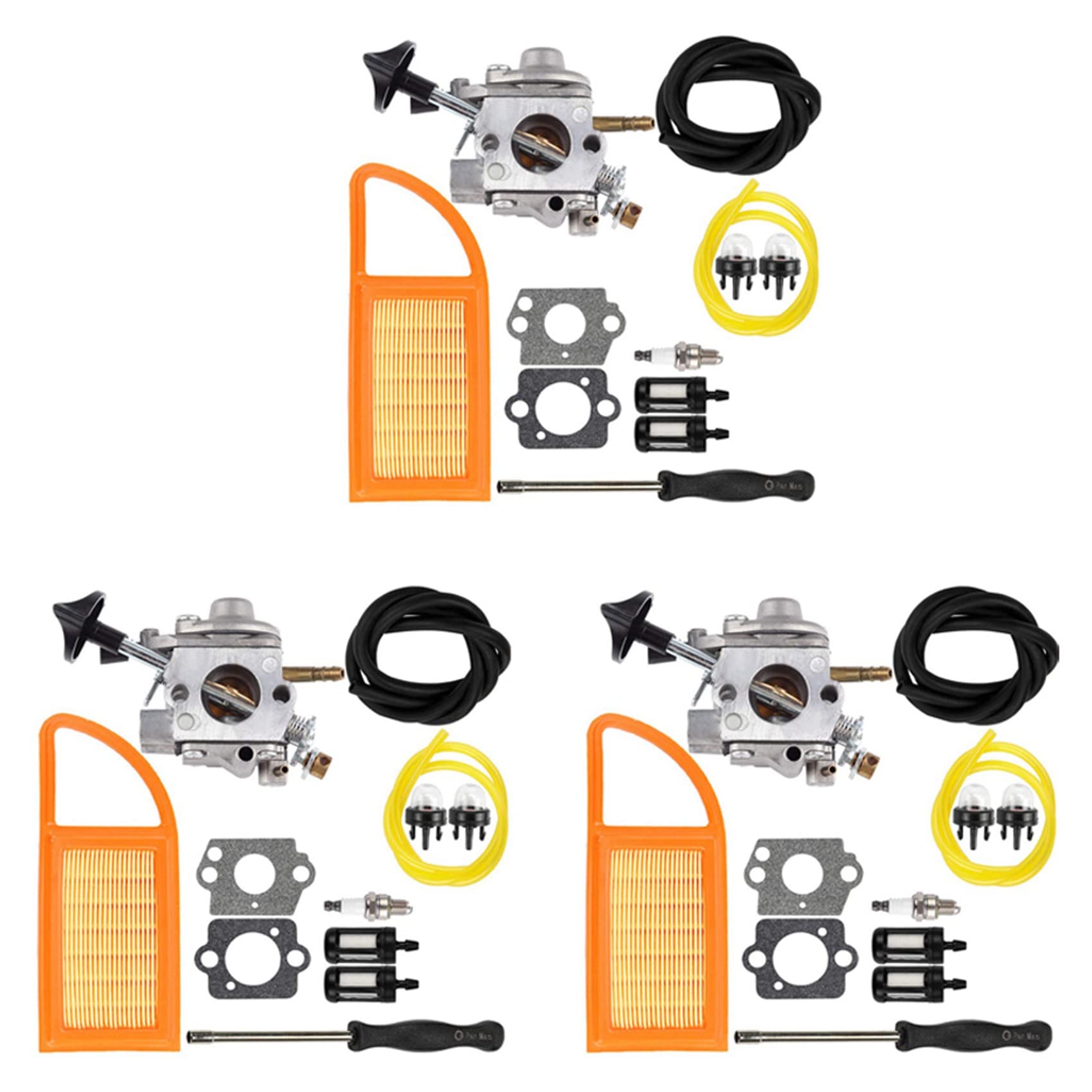 Jnchdghwa As Shown 3X Br 600 Carburetor Air Filter Repower Kit For Br500 Br550 Br600 Backpack Blower Leaf Blower Parts