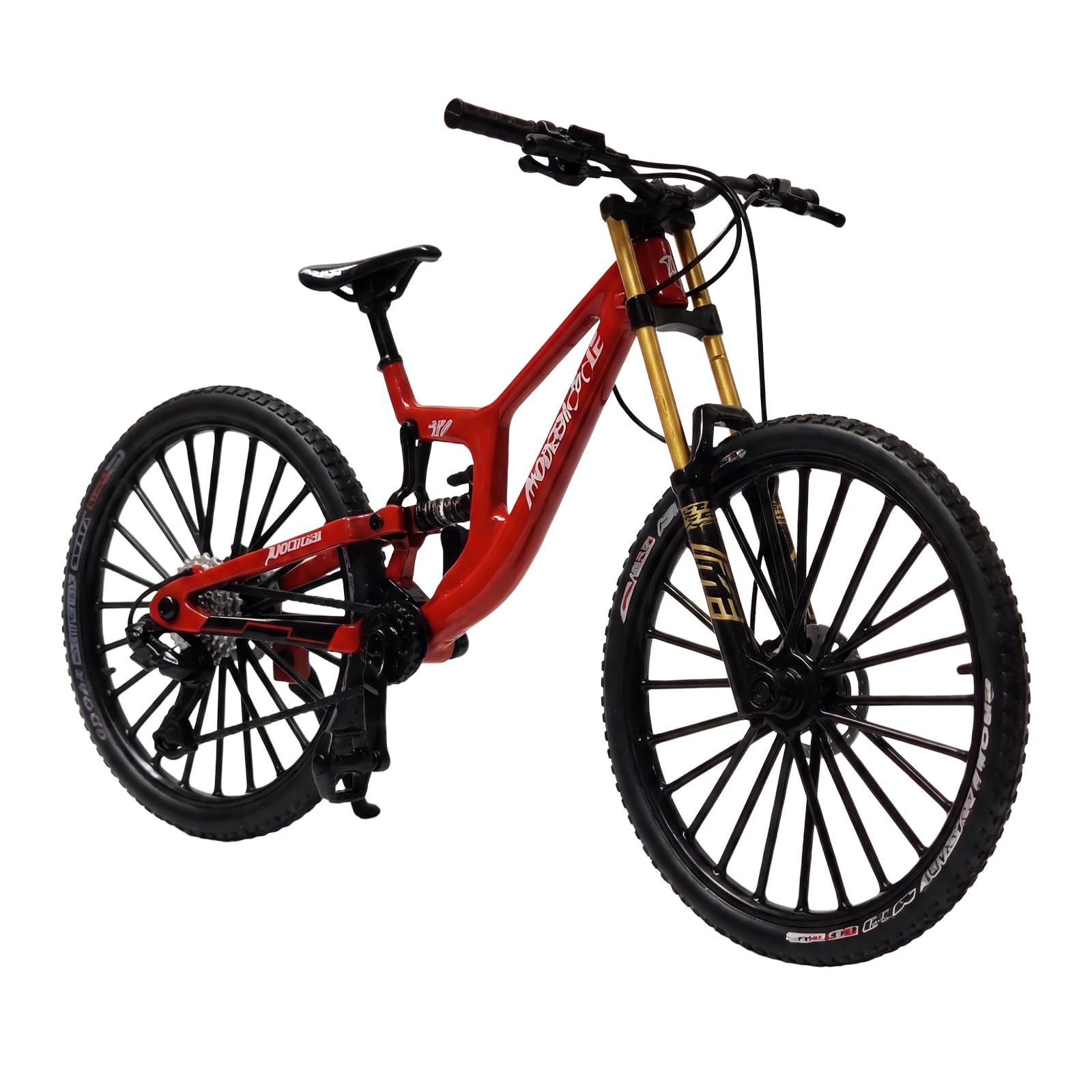 ZPSCXQ Red Finger Mountain Bike, Mini Bike Toy, Finger BikeDownhill Finger Bike Model for Educational Play and Travel Entertainment ﻿