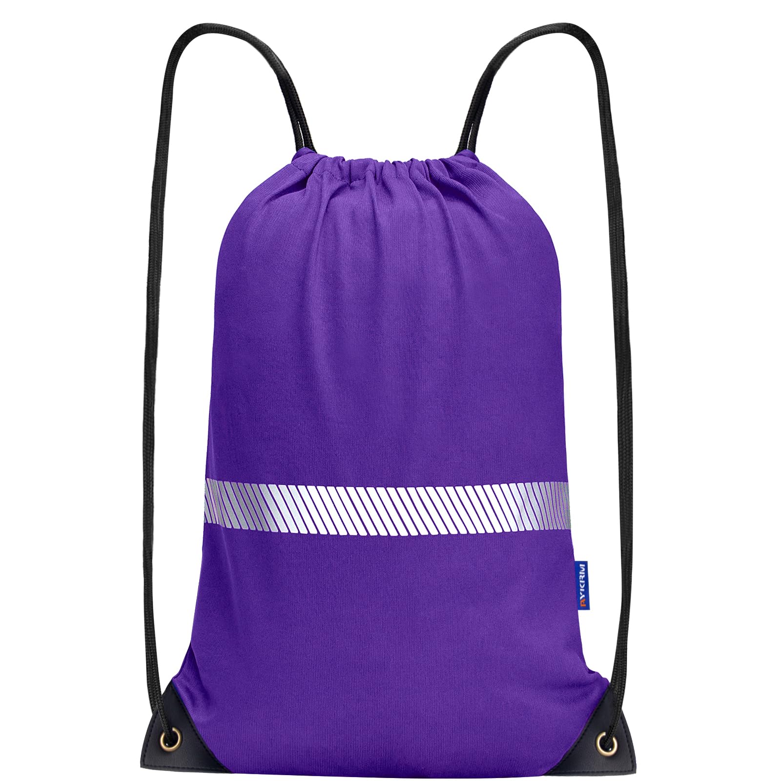 AYKRM Rucksack mit Kordelzug Turnbeutel Sportbeutel Gym Bag Mit Aussentasche Verstellbar Tunnelzug Gymsack