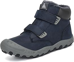 Mishansha Scarpe Invernali Bambini Antiscivolo Stivaletti Neve Bambina Caldo da Trekking Bambino 24-38 EU