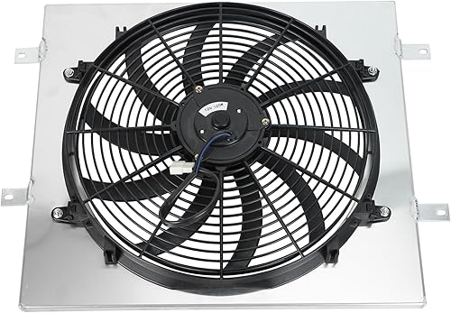 Miniatura 8 de Radiador de carreras de 3 filas de aluminio + 16 pulgadas delgado ventilador termostato kit de relé compatible con J-eep Wrangler 1987-2006 TJ YJ L4