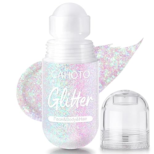 Pastel Roll-on Glitter for Face Body and Hair, Mermaid Sparkling