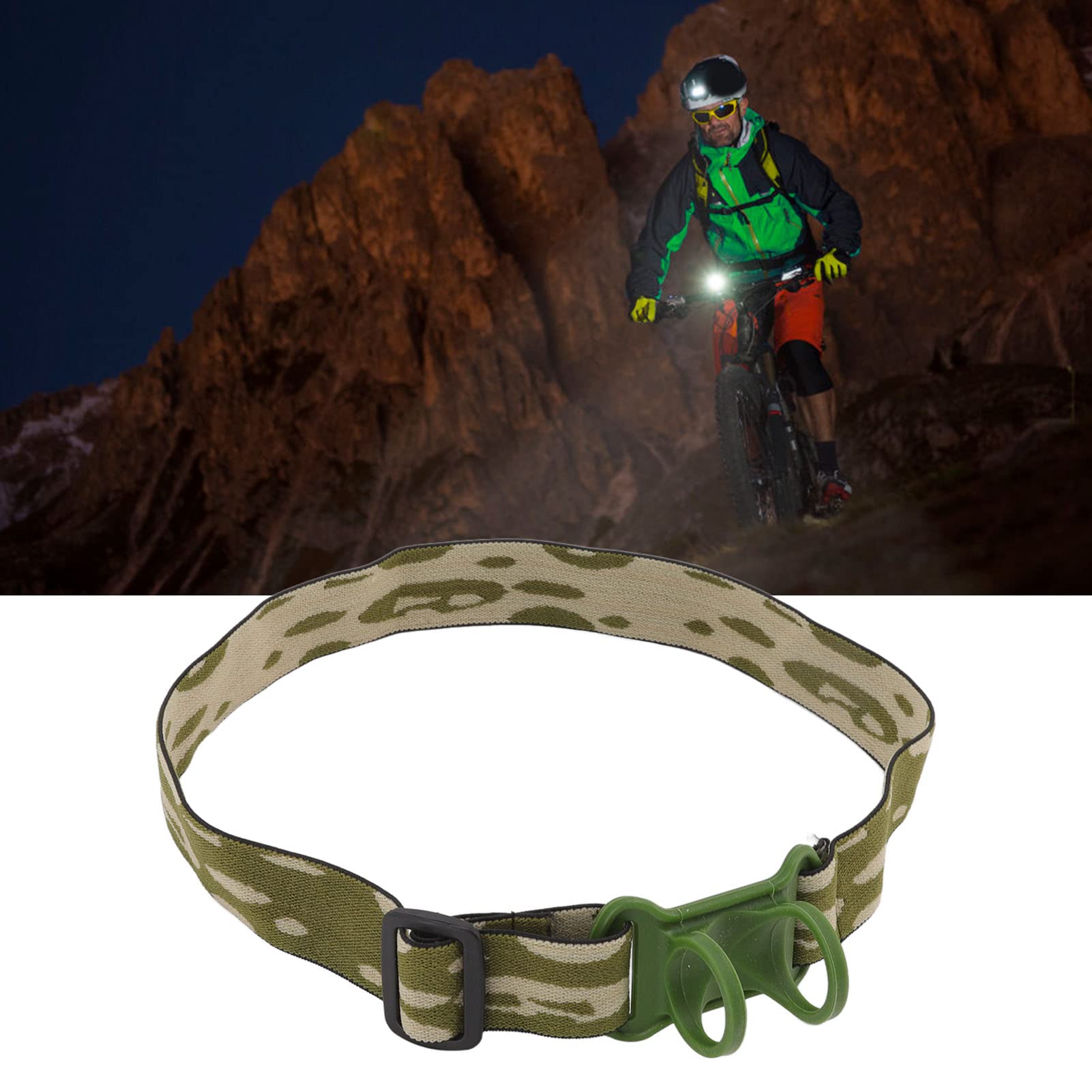 Correa Elástica Para Faros Delanteros, Cinturón Ajustable Para La Cabeza, Soporte Para Montura De Correa Para La Cabeza Para Antorchas De 22 A 32 Mm De Diámetro, Perfecto Para Correr, Acampar Y Hacer