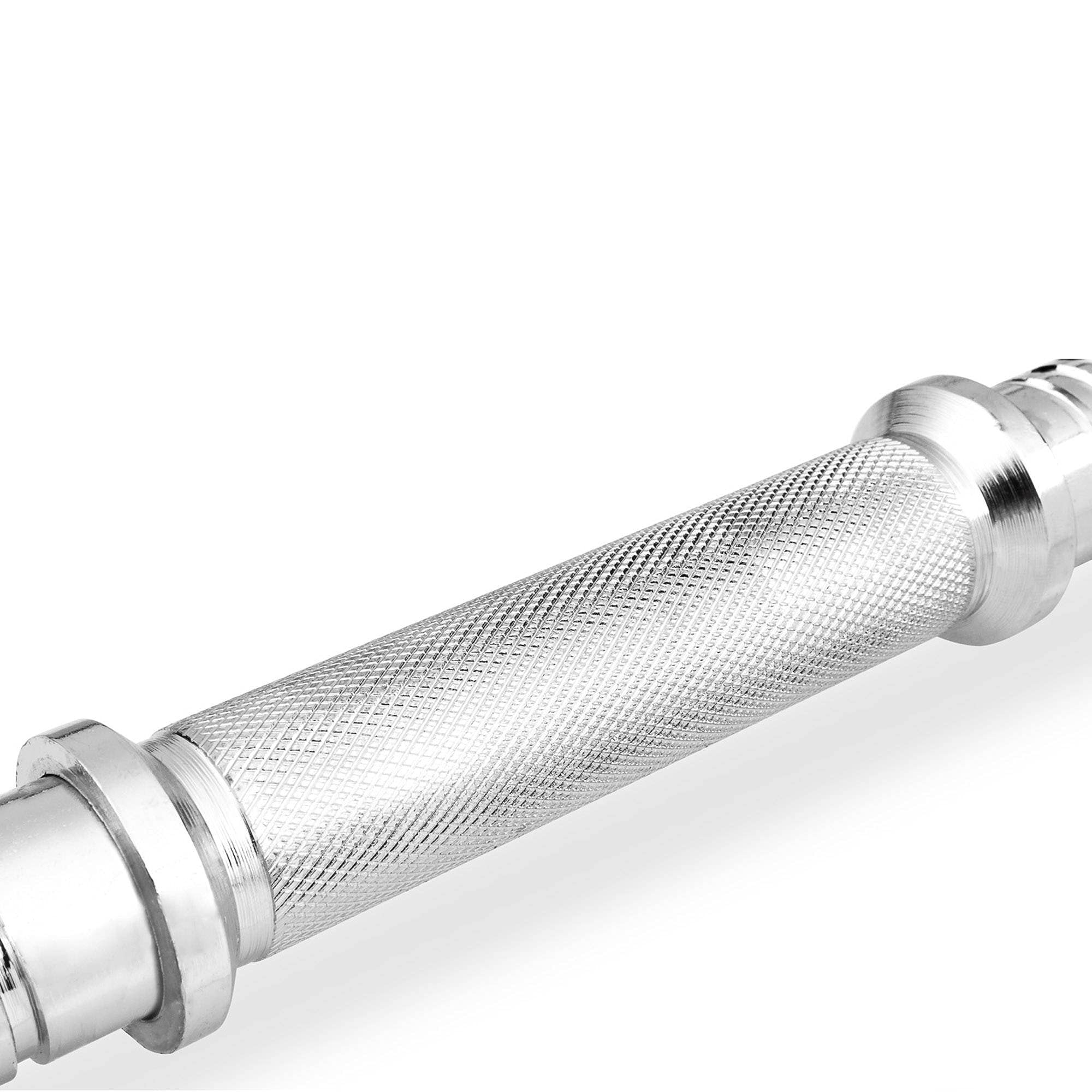 Marbo Sport haltère barres Ø 30 mm | Barre d'haltères 198 cm, 180 cm, 167 cm, barre d'haltères 40 cm, barre SZ & super SZ 120 cm - chromée et moletée, avec serrures