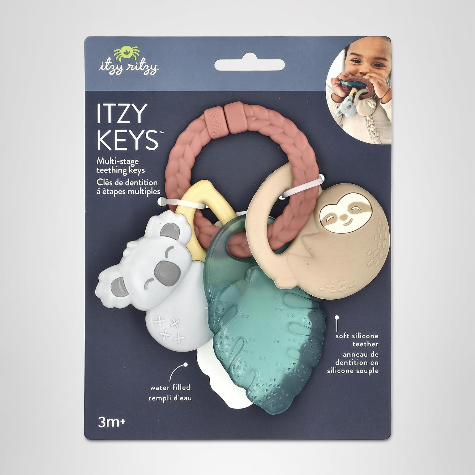 Amazon.com : Itzy Ritzy Teething Keys, Silicone Baby Teether Toy