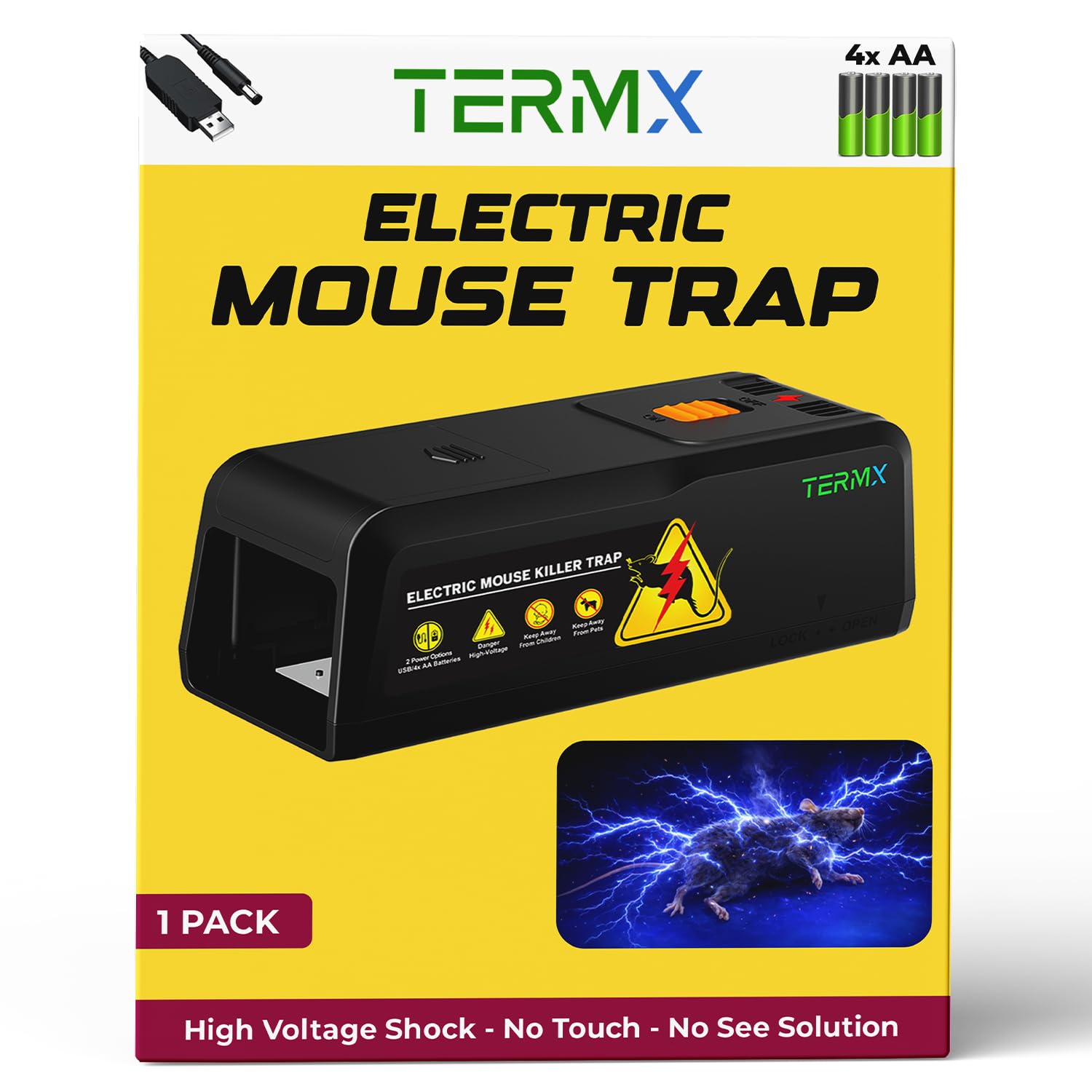 TERMX Upgraded Electric Mouse Trap Zapper