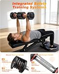 Rendpas Adjustable Dumbbell, 5-in-1/10-in-1, 25–55 lb Options, Quick-Lock Free Weights for Home Gym, Anti-Slip Handle, Single or Pair for Men & Women