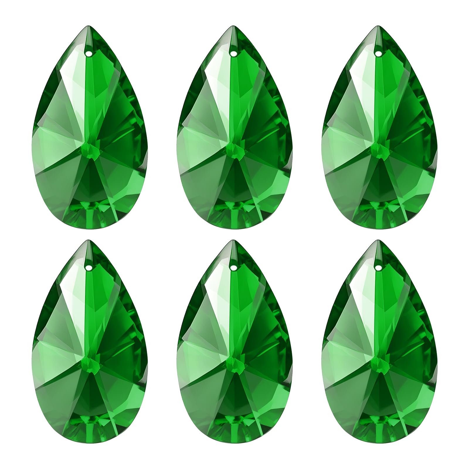 Prismes en cristal K9 vert pour illuminer vos décorations de mariage et lustres DIY