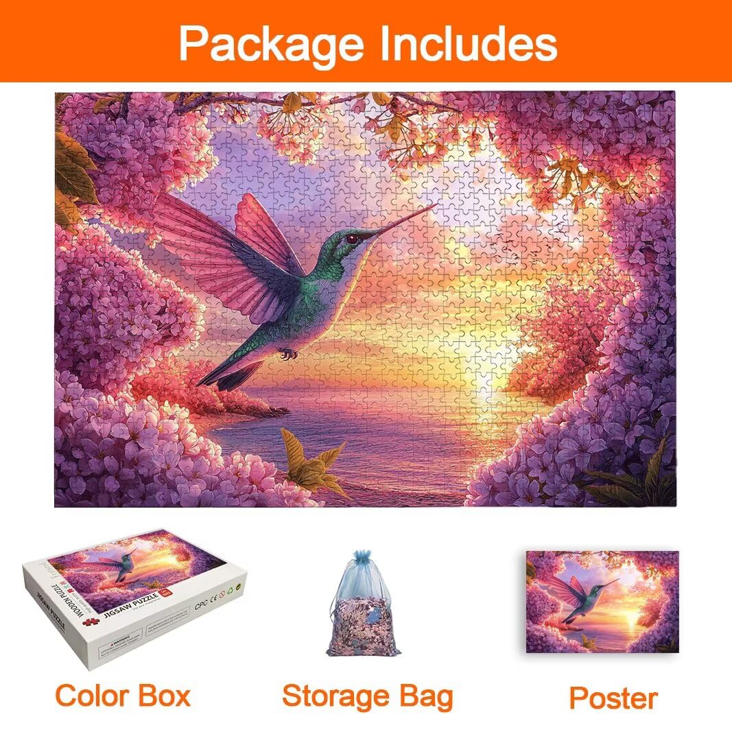 Puzzle Colibrì, Puzzle 5000 Pezzi Adulti per Decor, Regalo Donna/Uomo -8472
