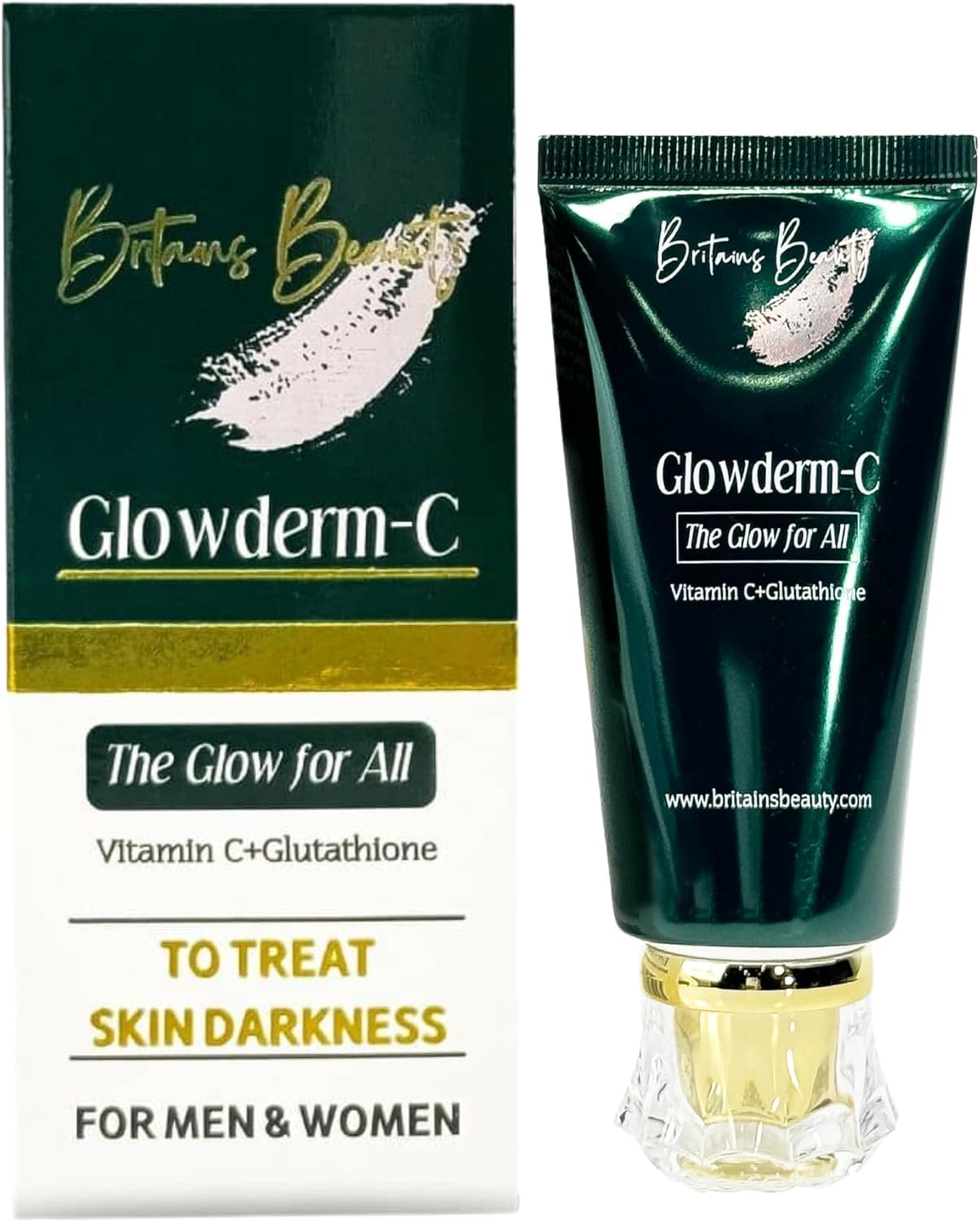 Glowderm-C Advanced Vitamin-C & Glutathione Whitening Cream for Radiant Skin - Unisex Formula, Reduces Dark Spots & Enhances Glow, 50gm