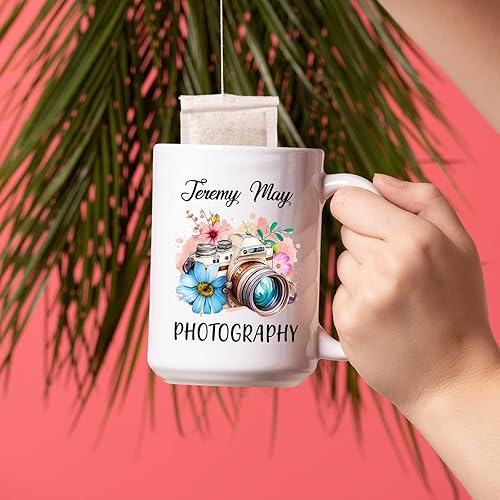 Miniatura 10 de Oh, Snap! Taza de té de fotografía  Taza de café personalizada para fotógrafo con nombre  Taza de cerámica para fotógrafos  Regalo para amantes de