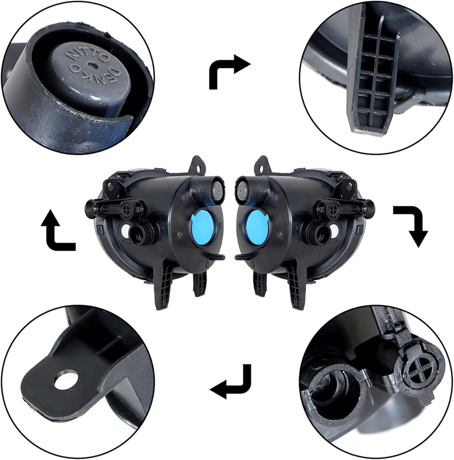 labwork Left Driver and Right Passenger Sides Pair Fog Lights Replacement for F22 F30 F35 328i 3 Series 2012-2015 Fog Lights Driving Lamps 63177248911 63177248912