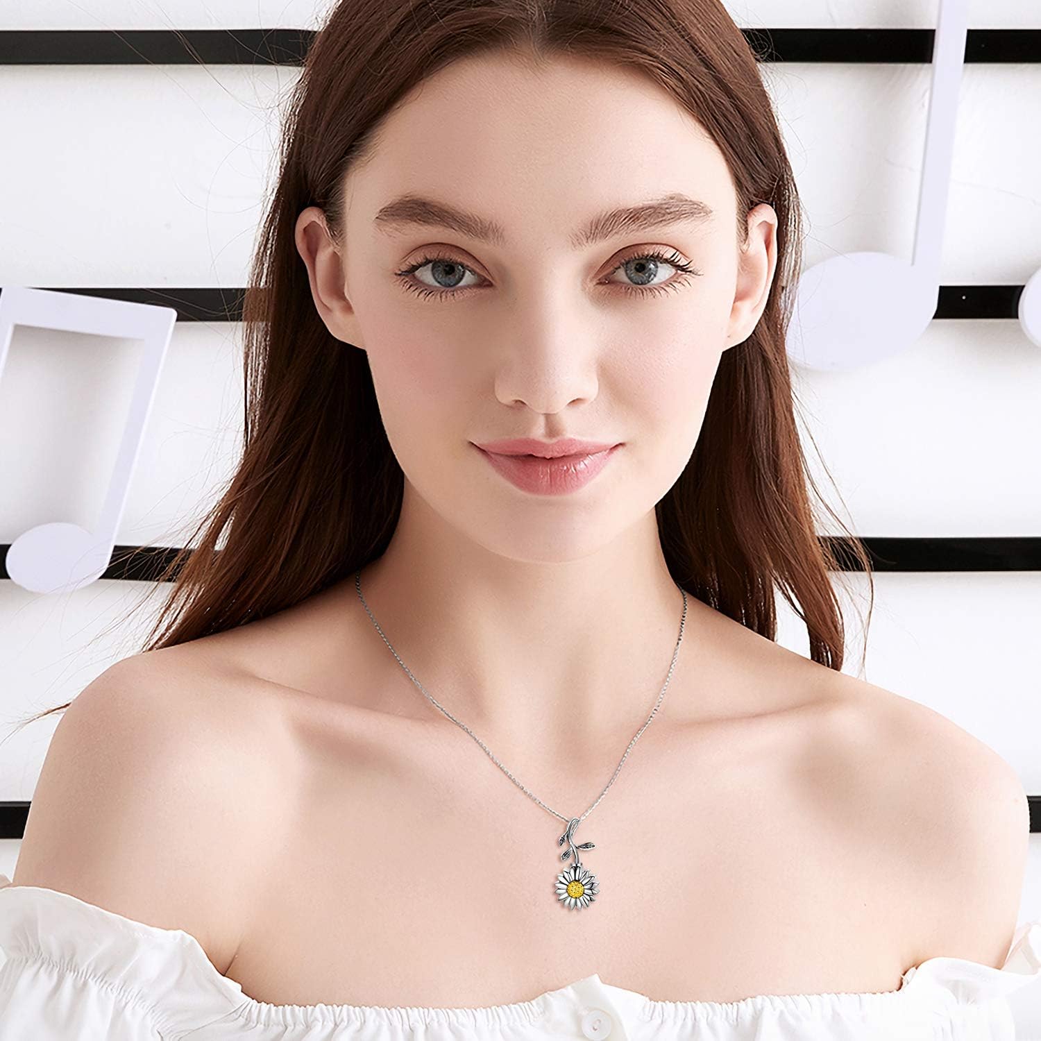 Personalized Sunflower Cremation Jewelry 925 Sterling Silver Urn Necklace Keepsake Ashes Hair Memorial Pendant Locket for Women Mom