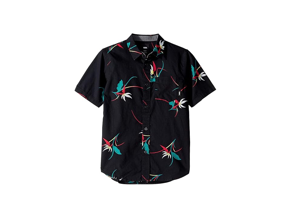

Vans Kids Shade Short Sleeve Woven (Big Kids) (Black) Boy's Clothing