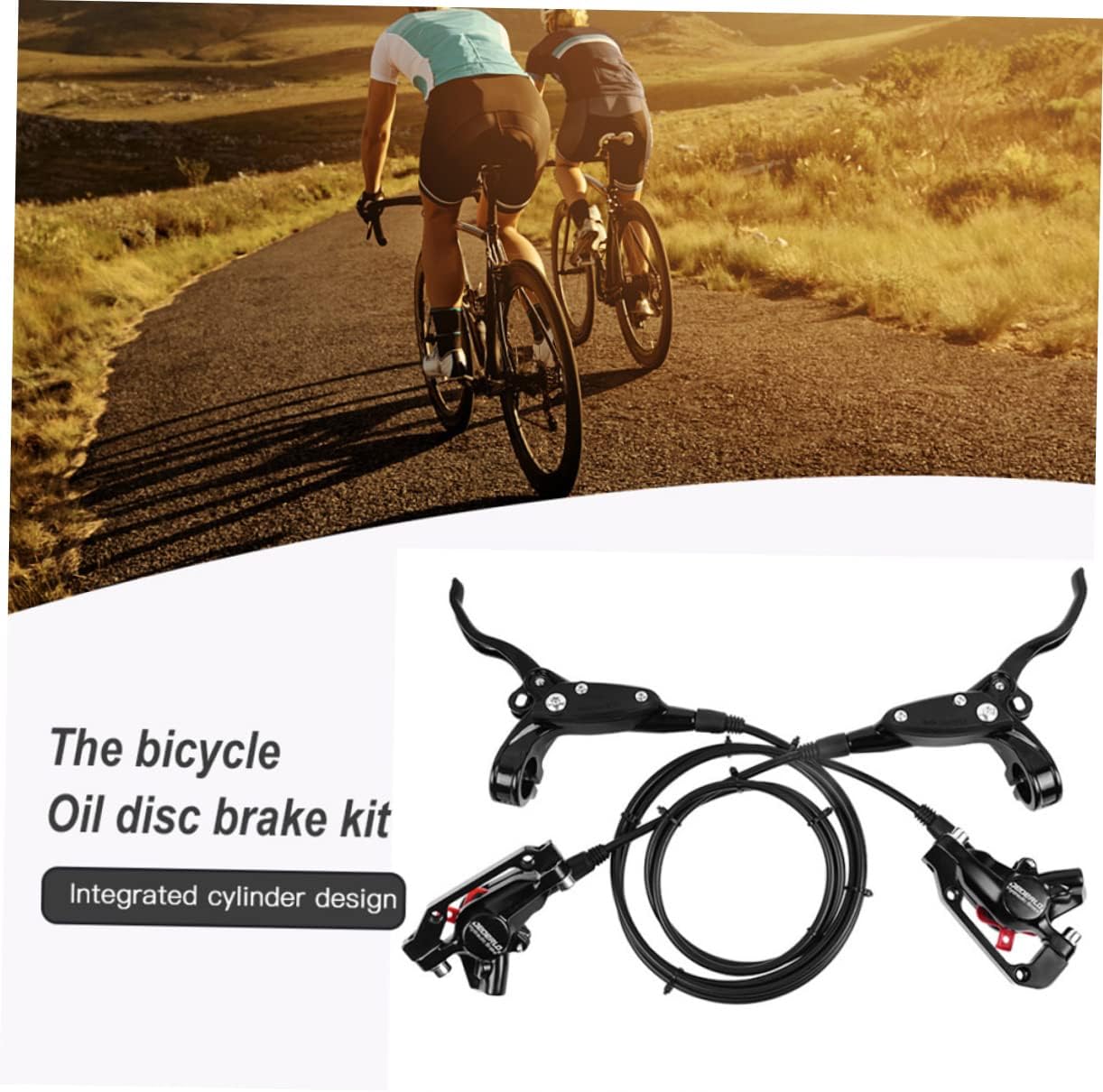 1Set Mountain Bike Brake Disc Set Brake Line Accessories for Enhanced Safety and Performance High Sensitivity Brake System for Mountain Bikes