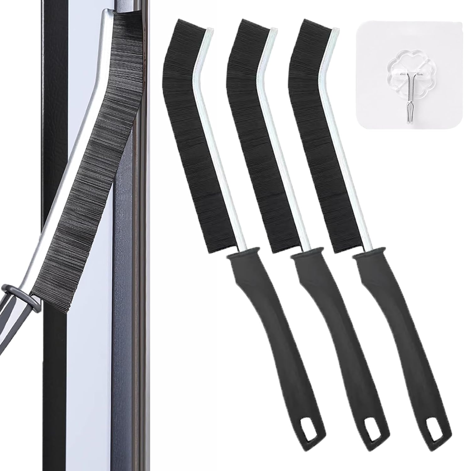 Crevice Cleaning Brush，3 Pcs New Multifunctional Hard