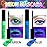 2 Colored Mascara for Eyelashes Set,Blue Green Halloween Fluorescent Colorful Waterproof Long lasting Charming Voluminous Mascara for Women Cruelty Free Vegan Eye Makeup (02 Green &05 Blue)