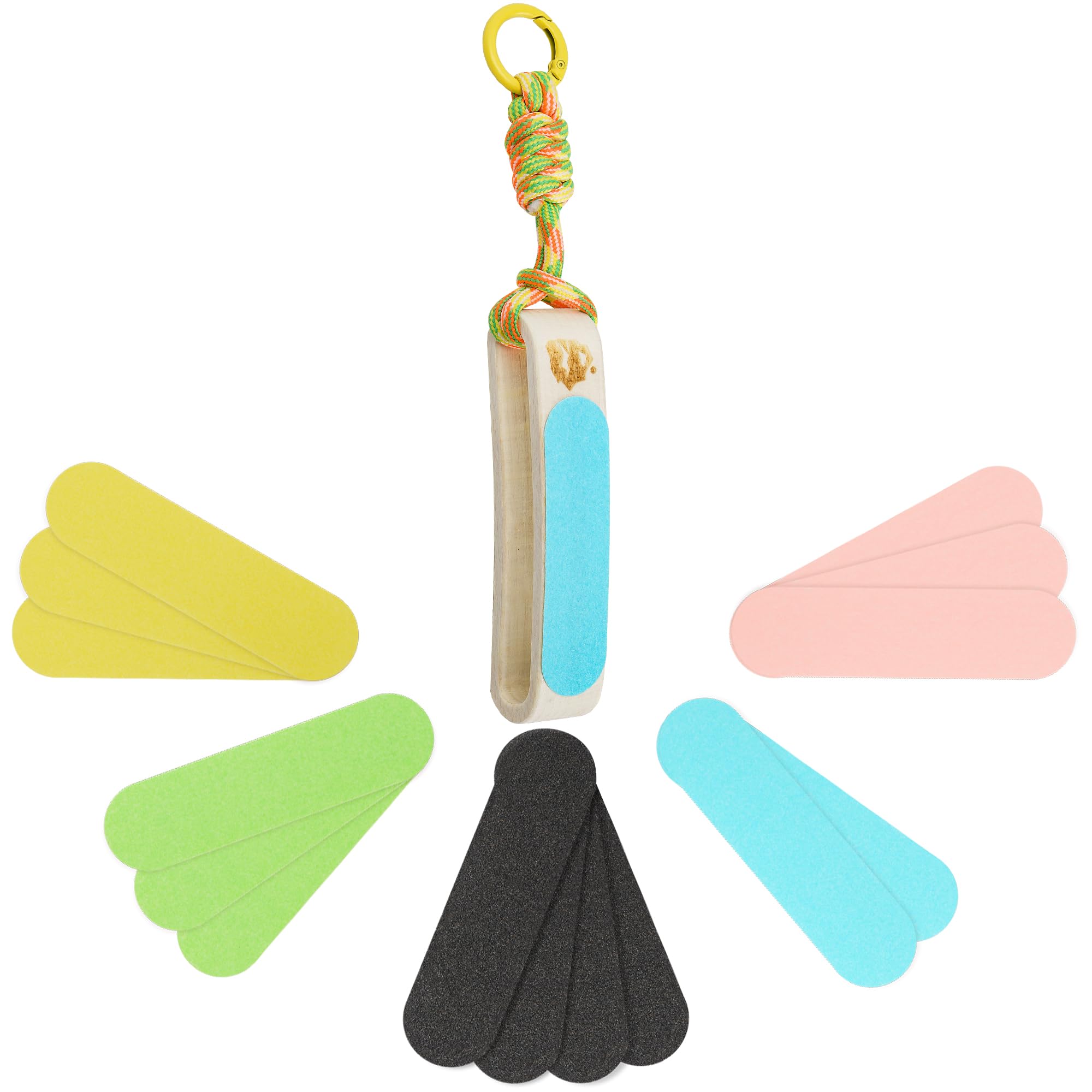 Double Sided Hand&Finger File-Flappers, Rips, Cracks-Strong Smooth Hands - Great for Gym, Rock Climbers