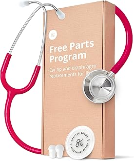 Greater Goods Dual-Head Stethoscope - Clinical Grade, Lightweight, High-Precision Sound, Ideal for Doctors, Nurses, Students, and Medical Professionals (Pink)