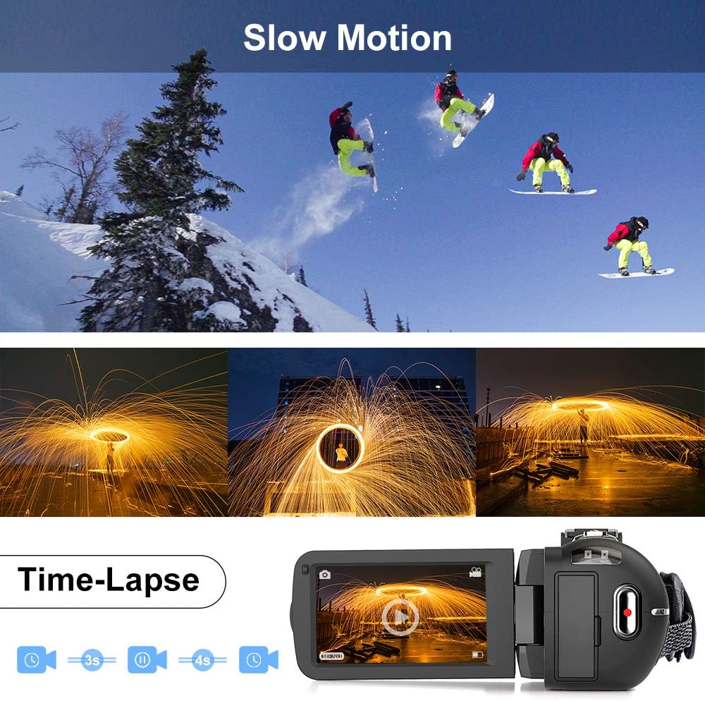 Exсluѕіvе Dіѕсоunt 90% Prісе Video Camera Camcorder 2.7K Ultra HD 36MP YouTube Camera for Vlogging, IR Night Vision 16X Digital Zoom Camera Recorder with Microphone Lens Hood Handheld Stabilizer Remote Control, 2 Batteries 🔥 Video Camera Camcorder 2.7K Ultra HD 36MP YouTube Camera for Vlogging, IR Night Vision 16X Digital Zoom Camera Recorder with Microphone Lens Hood Handheld Stabilizer Remote Control, 2 Batteries