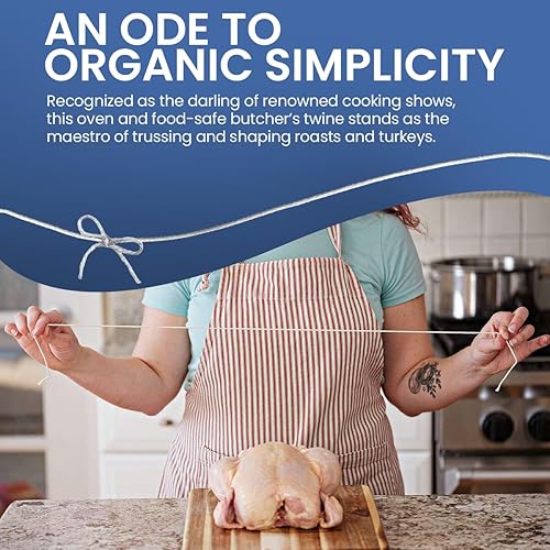 Miniatura 4 de Cuerda de cordel  Cordel de cocina de carniceros  Perfecto para carne y preparación de alimentos  Artesanía de cocina para panaderos  Algodón
