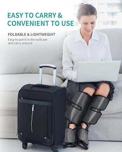 Miniatura 9 de Nekteck Masajeador de compresión de piernas para circulación y relajación, máquina de masaje de pies y pantorrillas elegible por la FSA, 2 modos, 3