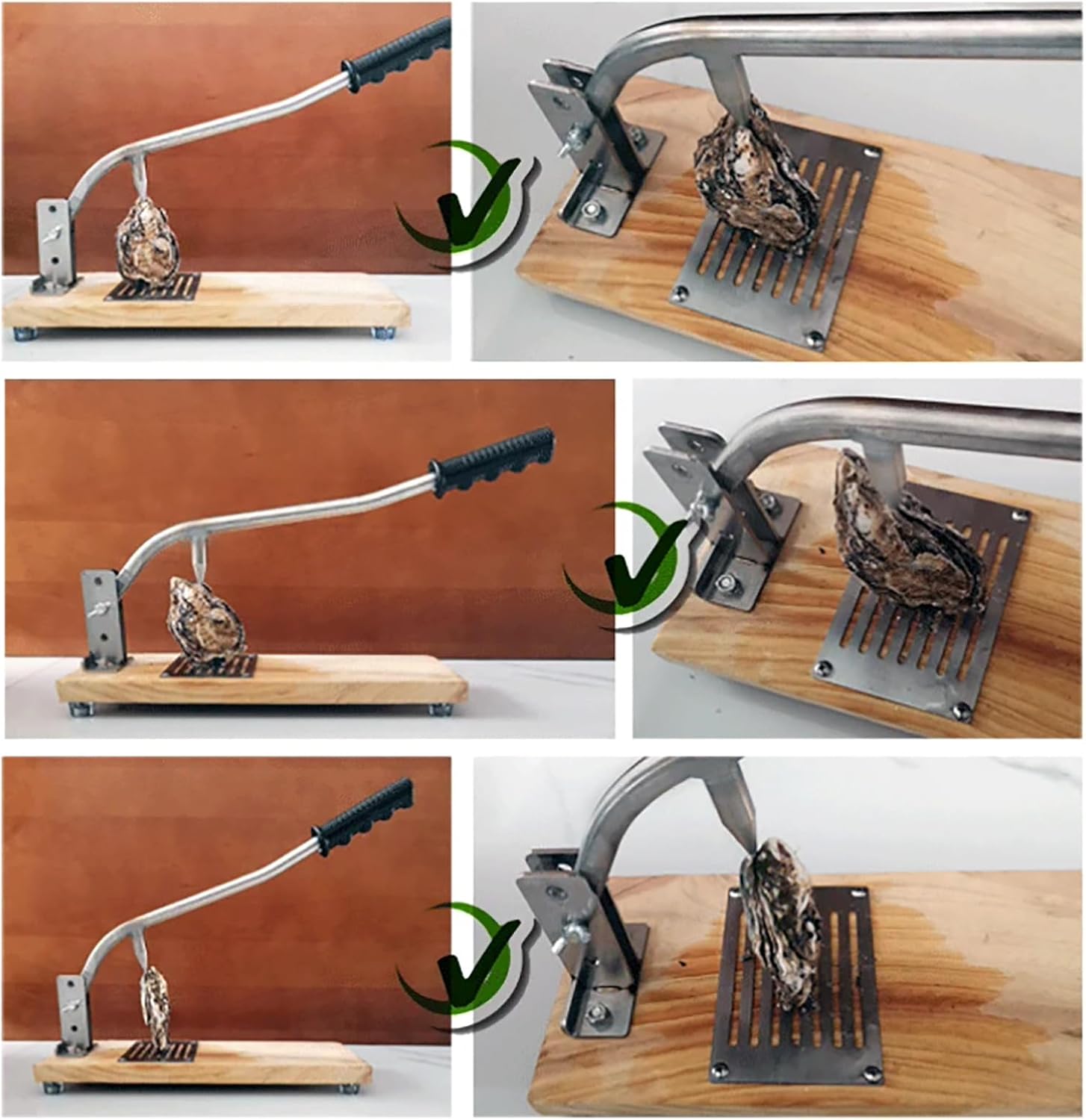 Adjustable Oyster Shucker Machine, Oyster Shucker Clam Opener Machine, Seafood Tools for Hotel Family Buffet, Professional Oyster Shucker Clam Knife Oyster Opener Tool