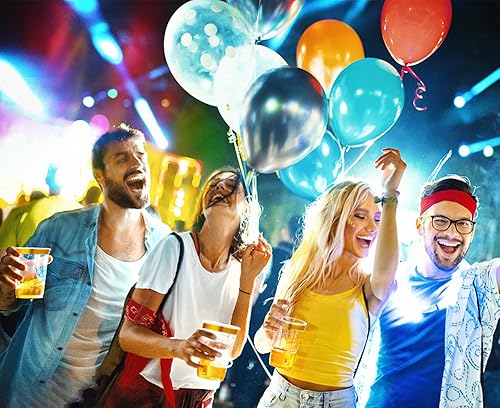 Miniatura 7 de BAYZZ Paquete de 200 vasos de plástico dorados, vasos de plástico transparente de 12 onzas, vasos de plástico con borde dorado, copas de vino