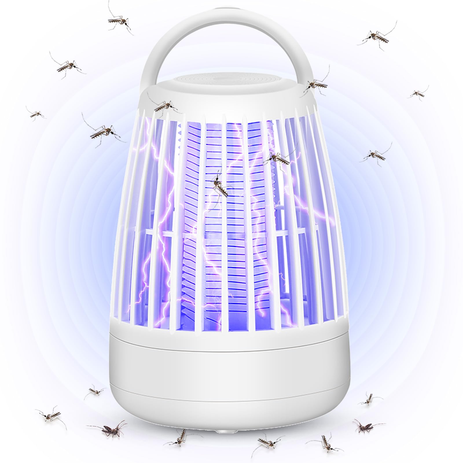 Mosquito Killer Lamp, Bug Zapper Insect Killer Fly Repellent Electric with Night Light, Powerful Mosquito Repellent Pest Control Traps for Indoor and Outdoor