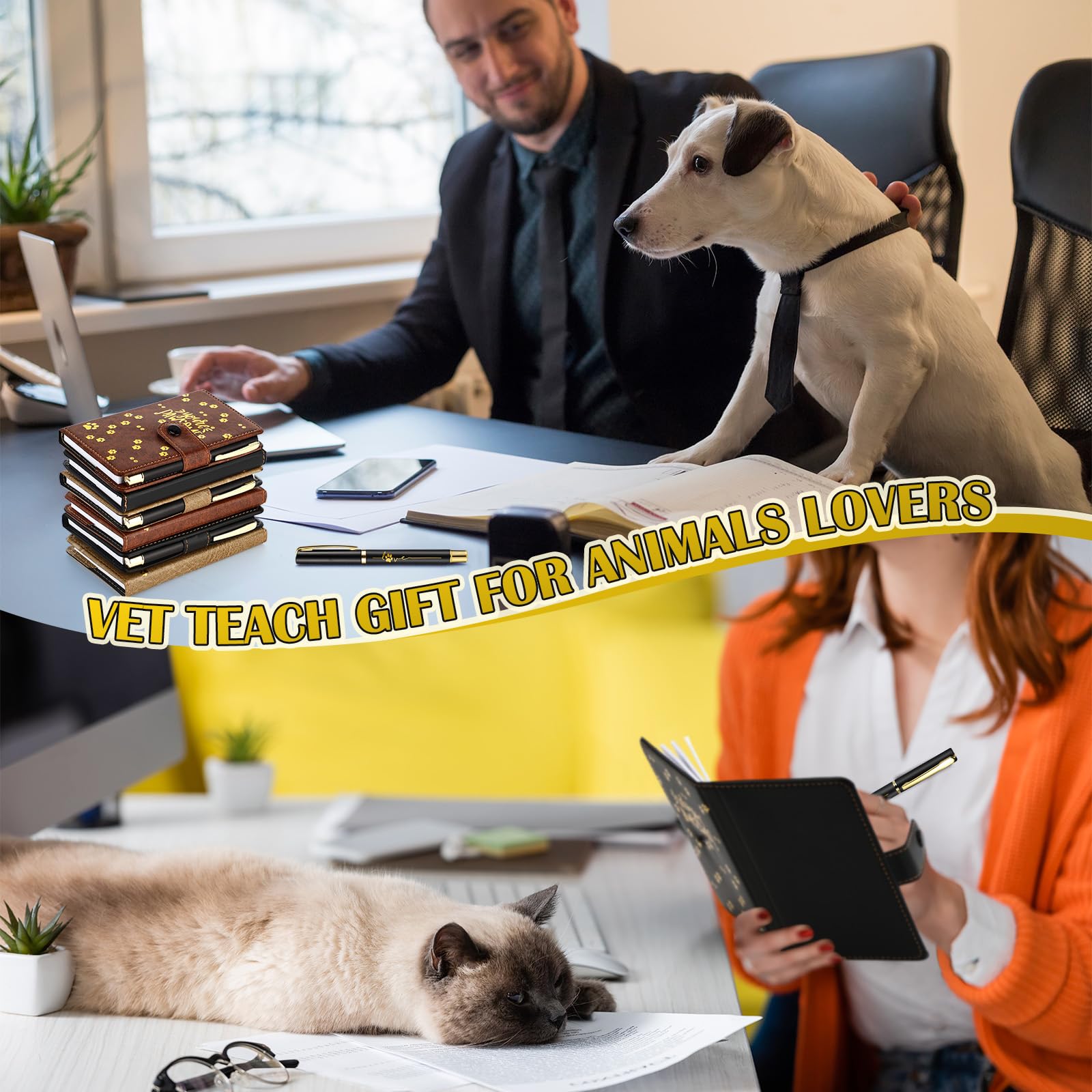 Mimorou Lot de 36 cadeaux de reconnaissance vétérinaire en vrac avec stylo à bille, cadeau de remerciement pour vétérinaire, assistant, infirmière, fournitures scolaires, amoureux des animaux