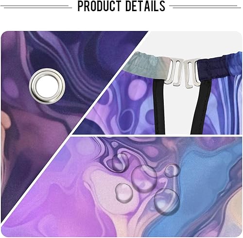 Miniatura 4 de Magical Ink Textures Professional Barber Cape Waterproof Hair Cutting Salon Cape with Snap Closure Multifunctional Barber Apron for Men and Women