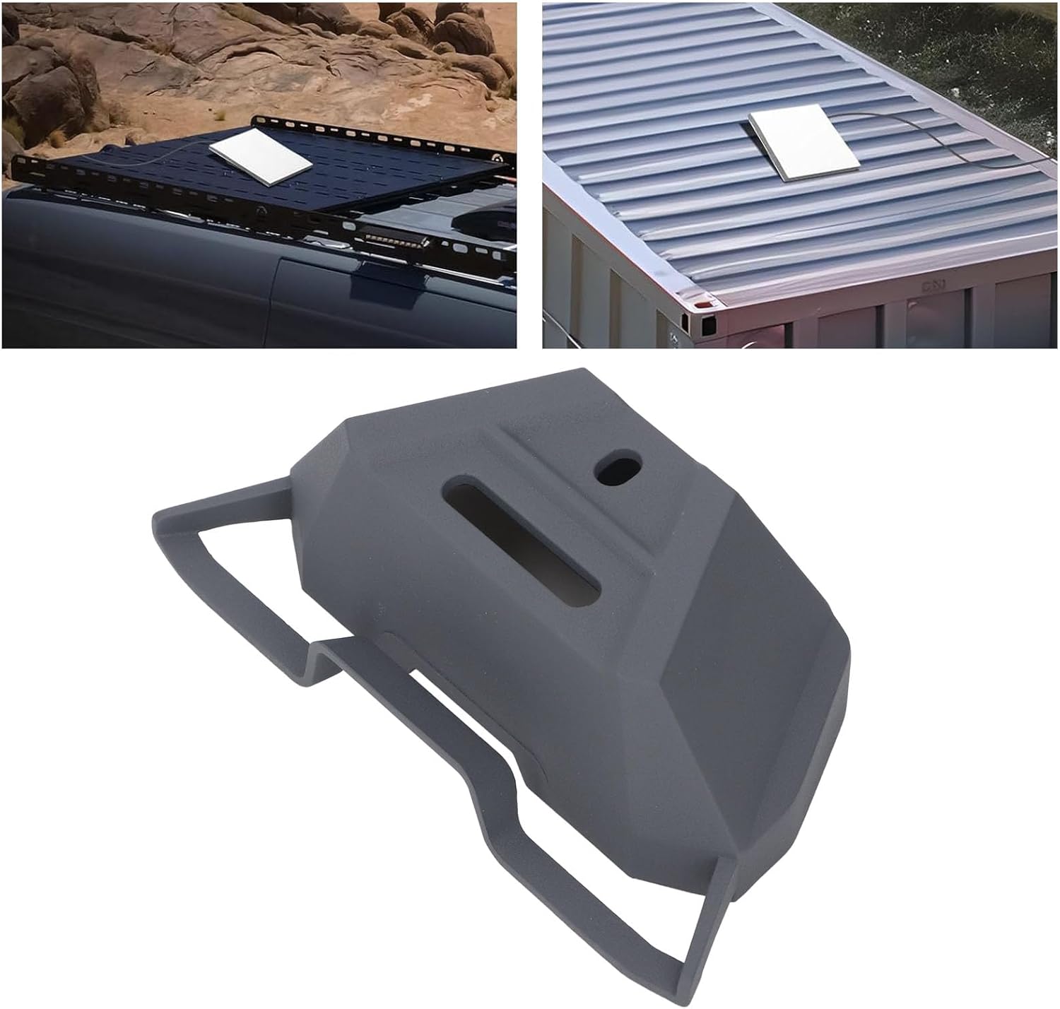 Jeffergarden Mobility Mount for Mini Dish, Aluminum Alloy Anti Theft Car RV Yacht Roof Dish Antenna Mounting Kit with Anti Separation Structure, for Standard Mini Antenna