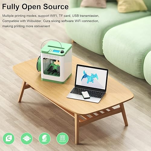Miniatura 6 de Entina TINA2S Impresoras 3D con impresión WiFi en la nube, enorme biblioteca, totalmente montada, mini impresora 3D para principiantes y niños con