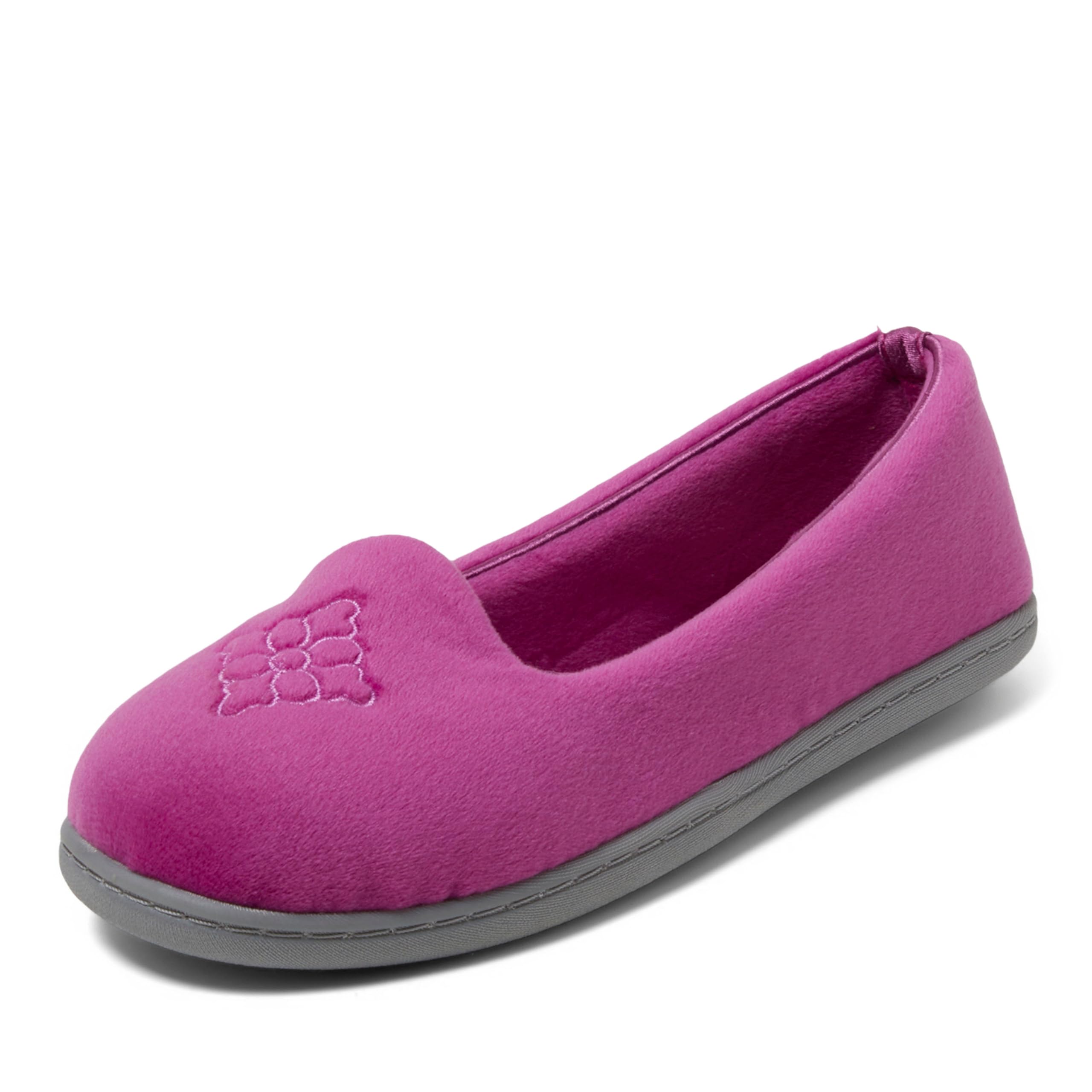 Dearfoams Women's Rebecca Soft Memory Foam Lightweight House Shoes