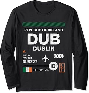 Airport Tag - Dublin Long Sleeve T-Shirt