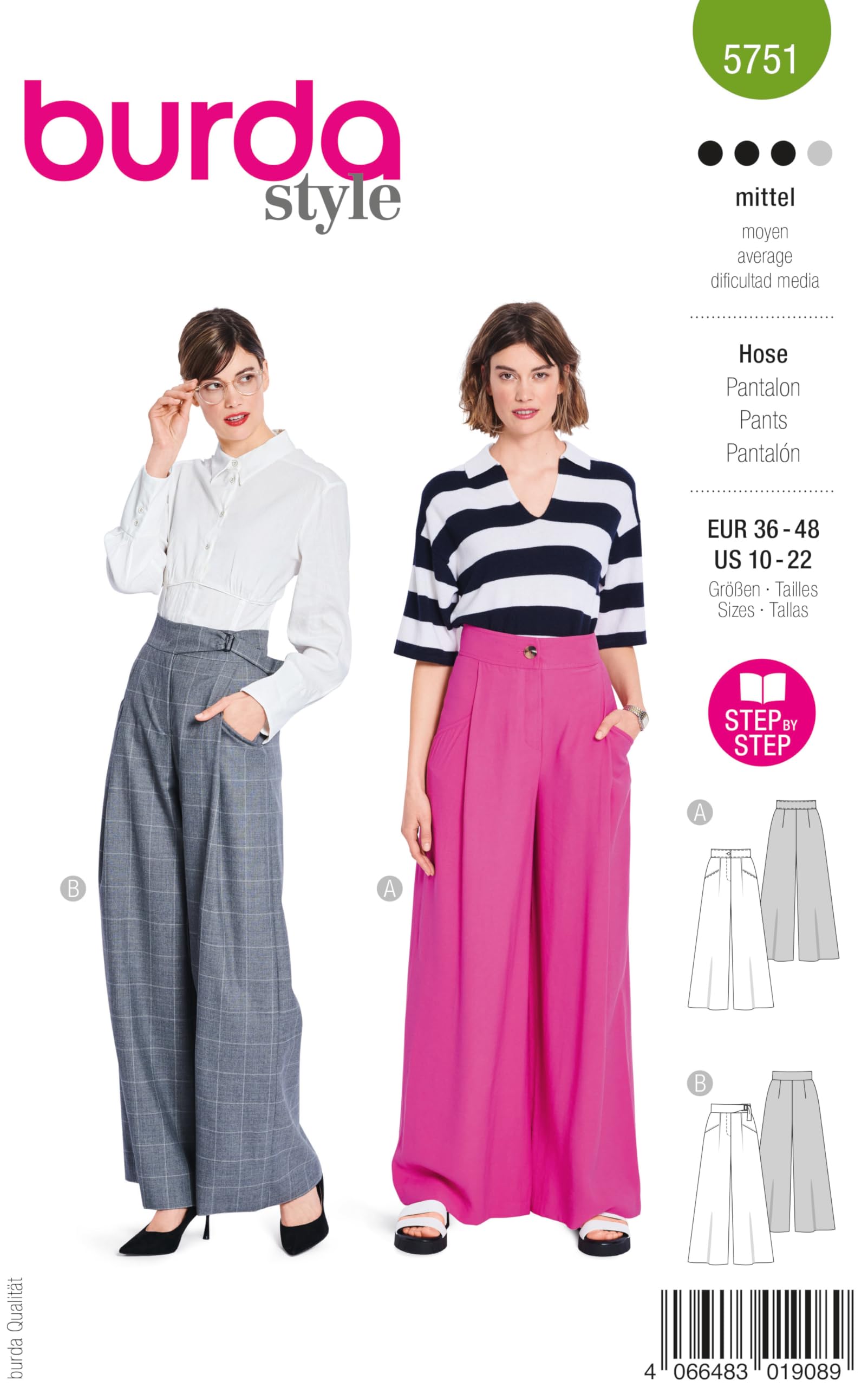 Style Arc Naaipatroon - Barry geweven broek (maat 18-30