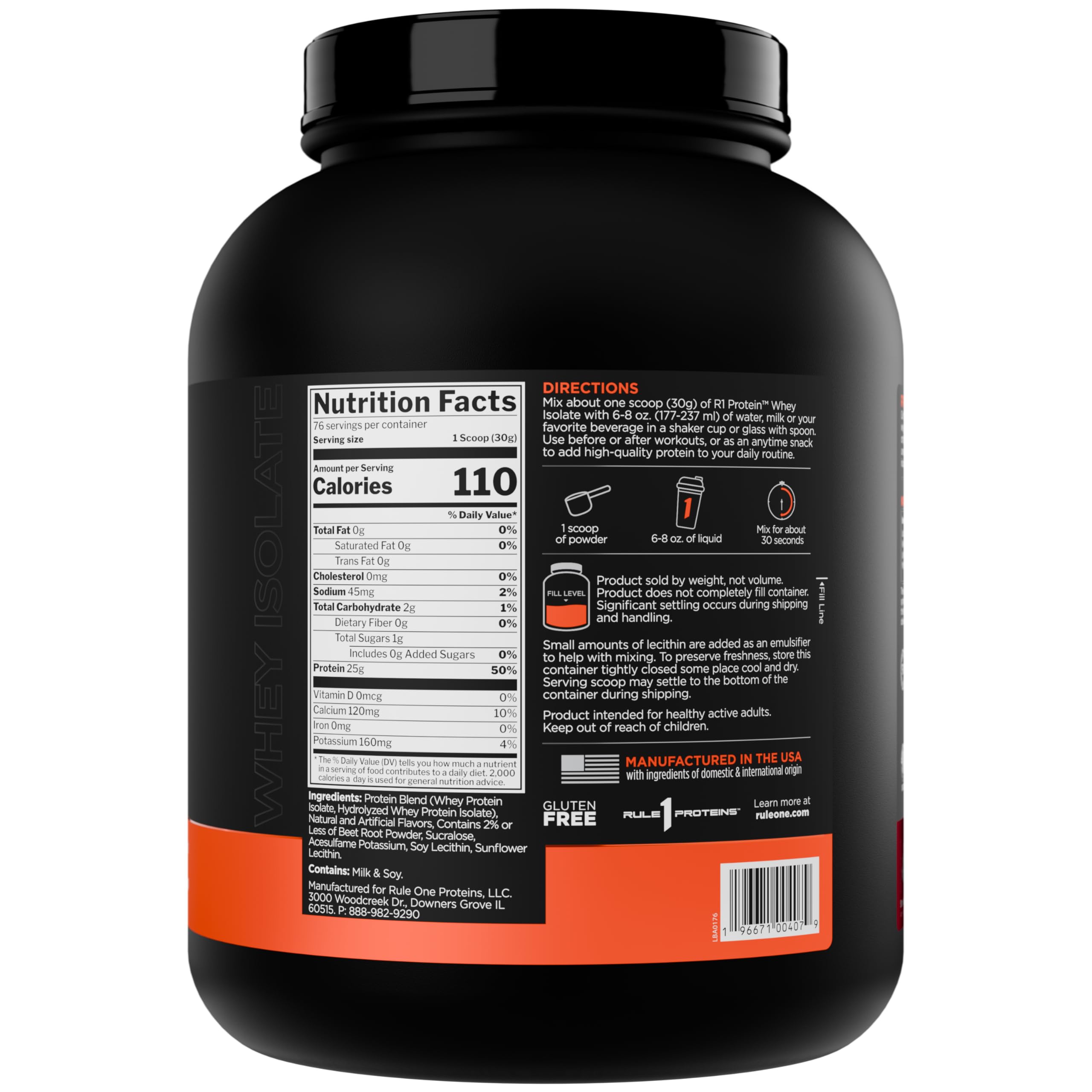 Rule One R1 Protein, Strawberries & Creme - 2280g