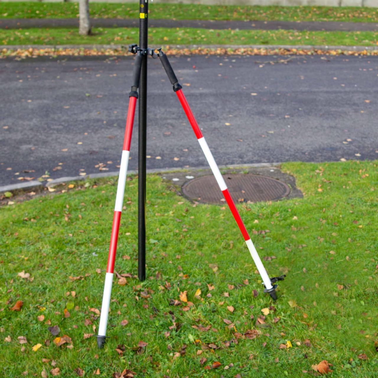 Aluminum Bipod, Adjustable Height, 5.9FT/1.8M Extended Length, Surveying Bipod for Prism Poles Surveying or GPS Poles of Total Station GPS GNSS(Include Carry Bag)