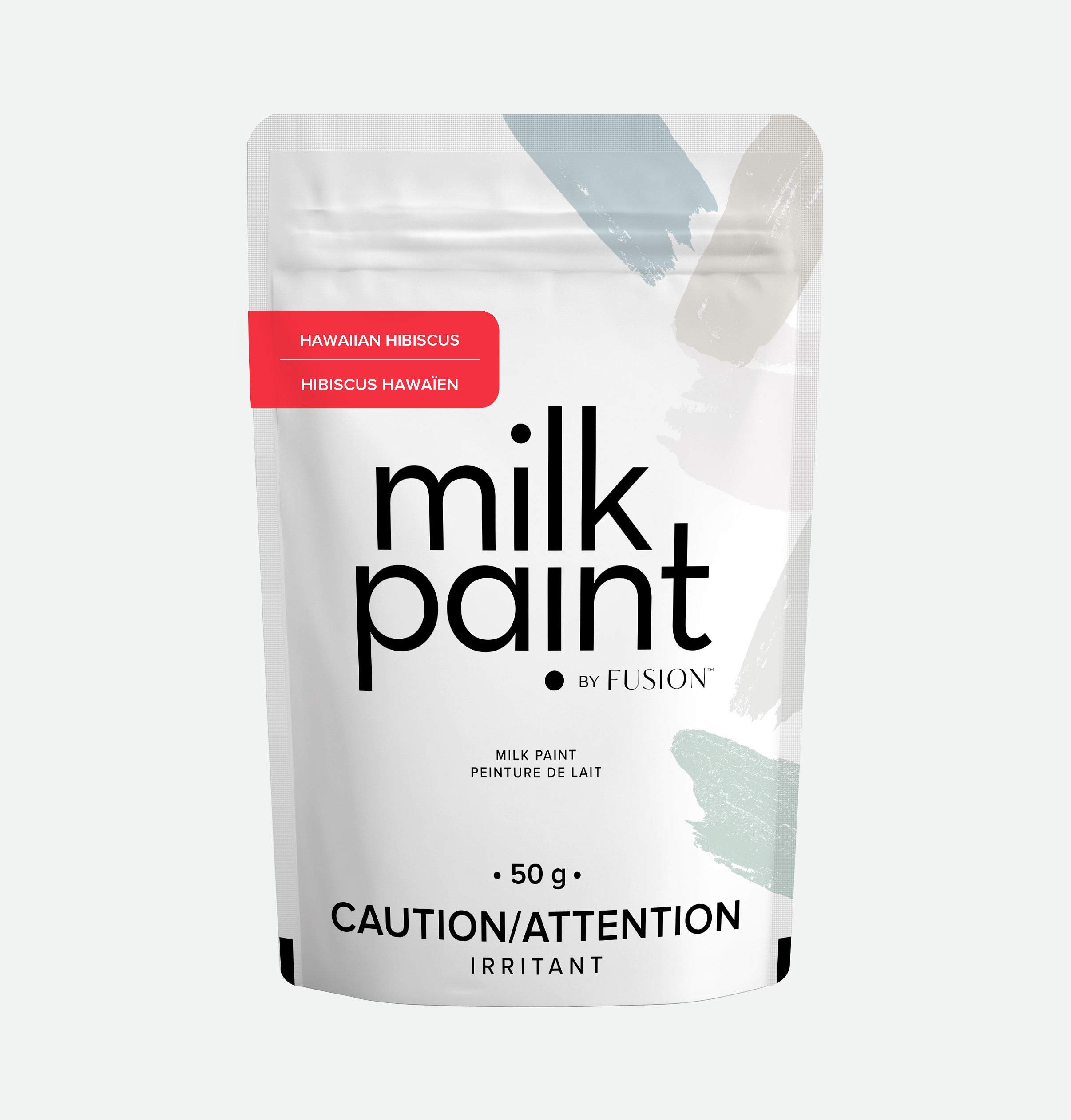 Milk Paint By Fusion, Ultra durable, No Brushstrokes, Zero VOC & Echo Friendly Paint, Ultra durable - Hawaiian Hibiscus - 1.7 Oz