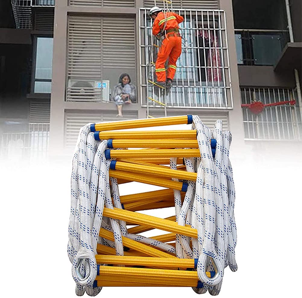 Échelle de corde ignifuge 20M et échelle de sécurité multifonctionnelle de secours