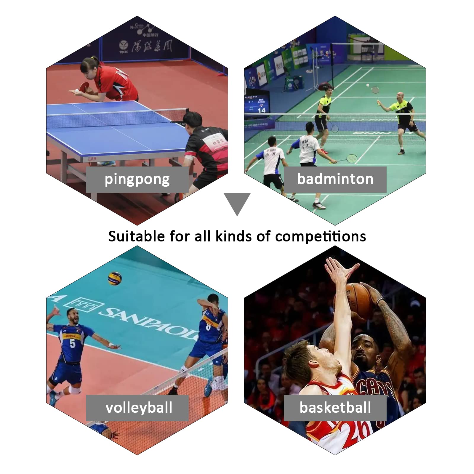 OUKENS Tabellone Segnapunti, Portatili Flip Tabellone Sportivo, Sportivo a 4 Cifre Tabellone Segnapunti per Basket, Badminton, Tennis da Tavolo, Sport Scoreboard
