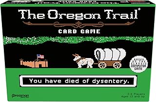 Pressman The Oregon Trail Card Game - Cooperative Gameplay Based on The Classic Computer Game, Ages 12 and Up, 2-6 Players