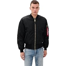 Alpha Industries Men's MA-1 Heritage Fit Flight Jacket, Black, S