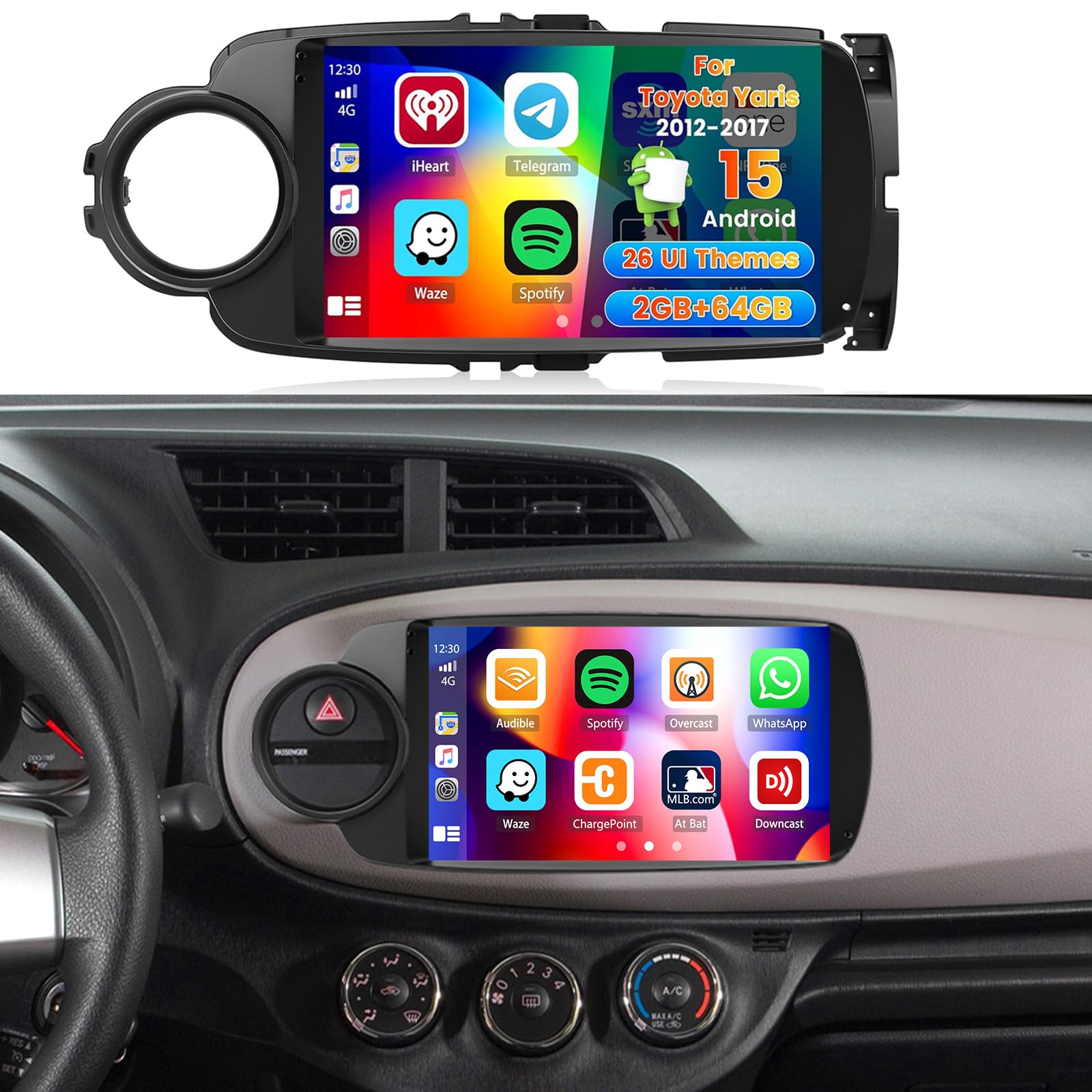 Amazon.com: [DSP & EQ] 2+64G Car Radio for Toyota Yaris 2012 2013