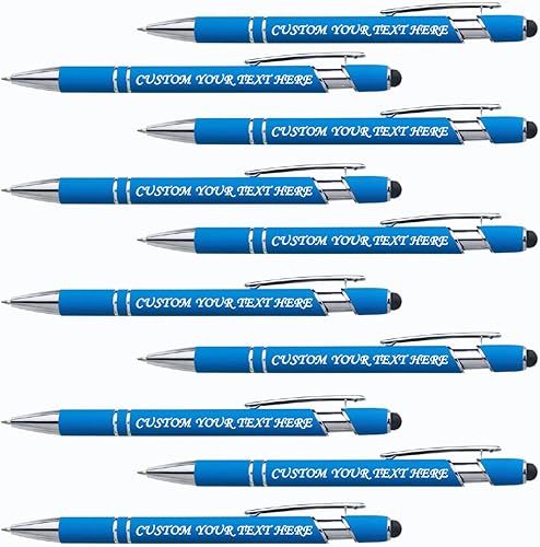 Vista 82 de 10 Pcs Personalized Pens Bulk Custom Ballpoint Pen, Engraved Pen with Name Logo Text Stylus Pens for Touch Screens Bulk-for Businesses, Office