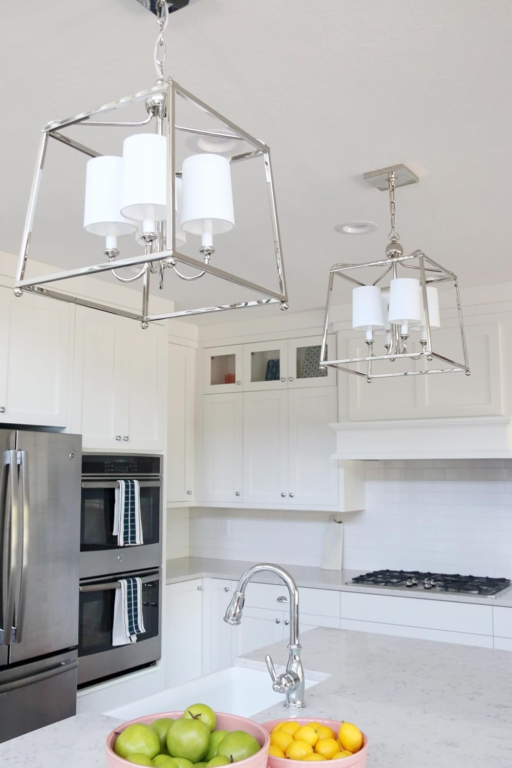 Crystorama Libby Langdon Sylvan 4 Light Polished Nickel Lantern Chandelier