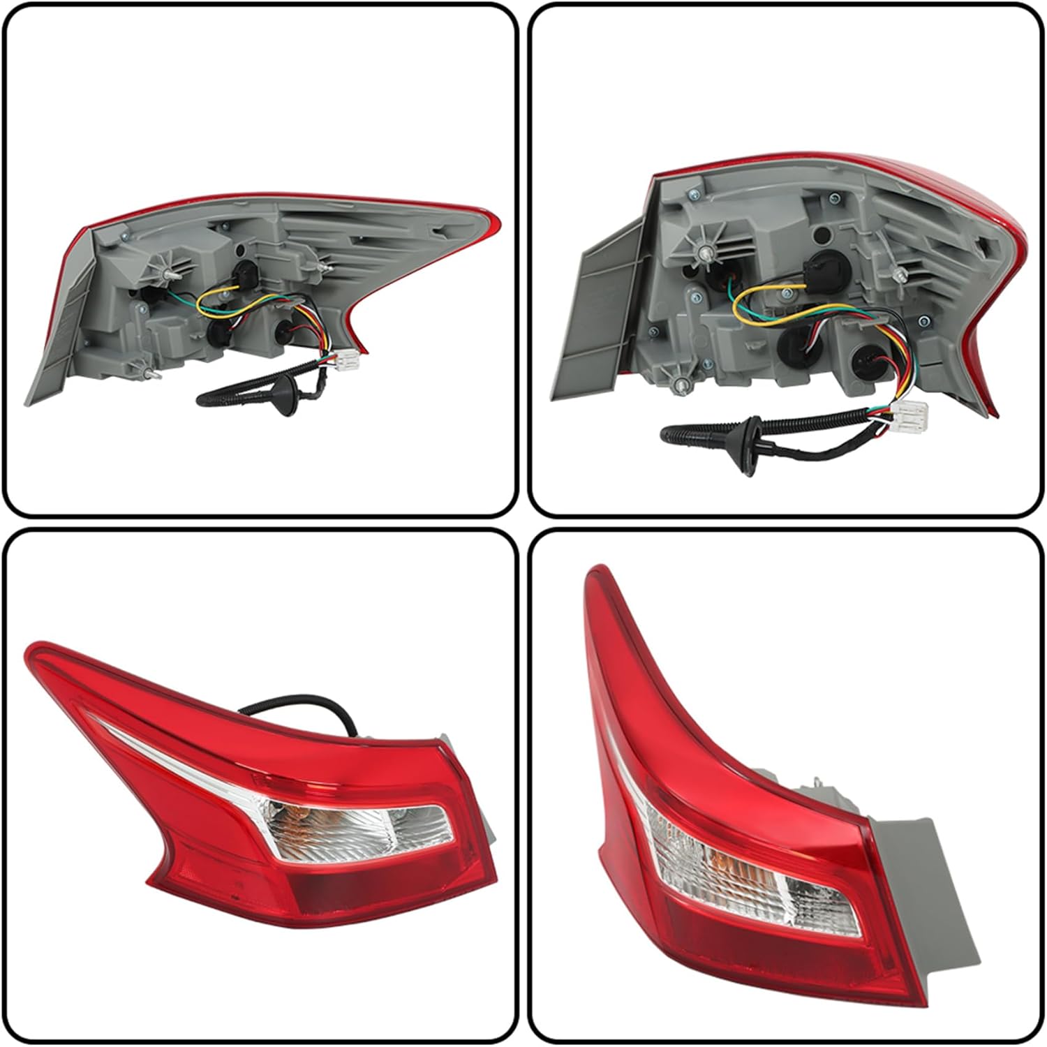 Tail Light Brake Lamps Assembly Replacement for 2016-2018 Sentra Driver Side 265553YU0A NI2804108