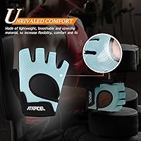 Vista 2 de ATERCEL Weight Lifting Gloves Full Palm Protection, Workout Gloves for Gym, Cycling, Exercise, Breathable, Super Lightweight for Mens and Women