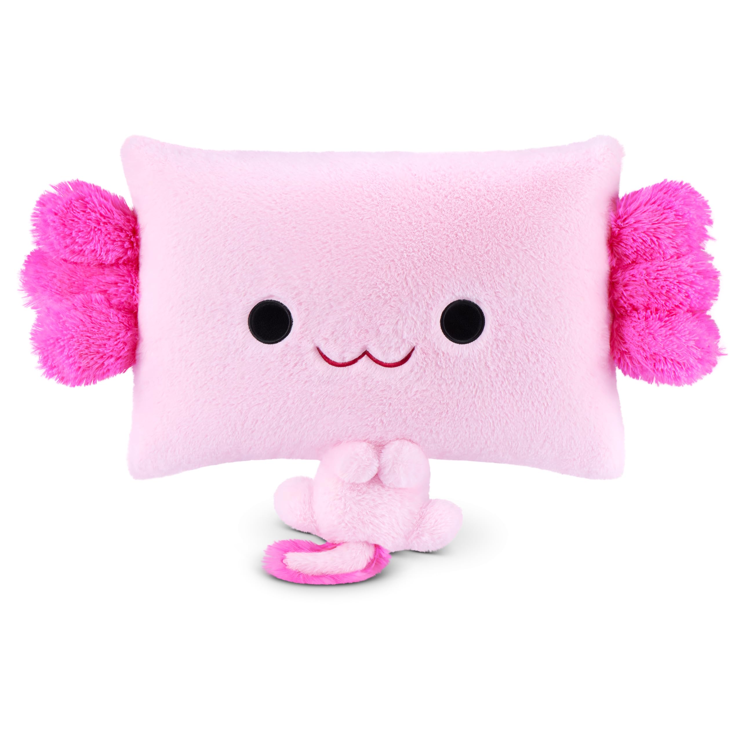 Pillow Peeps Series 1 Assorted Plush Pillow (Axolotl) by ZURU Featuring Cuddly Squishy Comfort Design, Ultra‑Soft Materials, Adorable Characters, Perfect Snuggle Pal for Naps, Bedtime, and All Ages 0+
